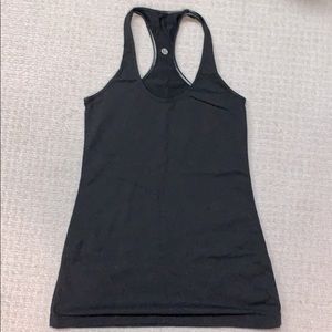 Black LULULEMON racer back tank